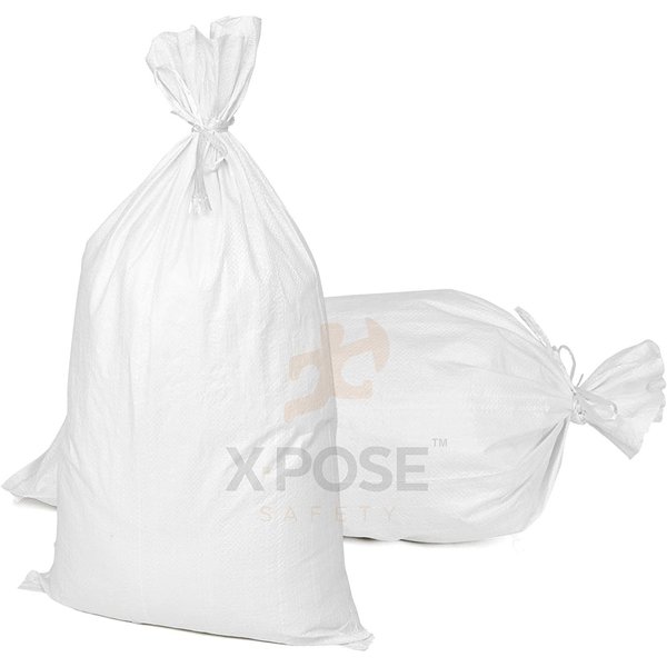 Xpose Safety Sandbags, Polyethylene, White WSB-1527-500-X-S